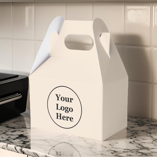 schlicht beige-minimalistisch geschenkschachtel