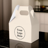 schlicht beige-minimalistisch geschenkschachtel