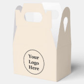 schlicht beige-minimalistisch geschenkschachtel (Geöffnet)