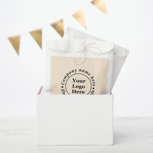 schlicht beige-minimalistisch geschenktütchen (Party)