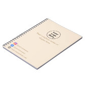 schlicht beige-minimalistisch notizblock (Linke Seite)