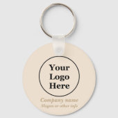 schlicht beige-minimalistisch schlüsselanhänger (Vorderseite)