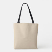 Schlicht Beige Totasche Tasche (Rückseite)