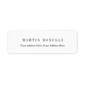 Schlicht Beruflich Schwarz/Weiß Minimalistisch (Vorne)