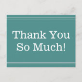 Schlicht, Beruflich "Vielen Dank!" Postkarte (Vorderseite)