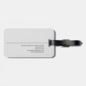 Schlicht Berufliche Minimalistisch Moderne Gepäckanhänger (Rückseite horizontal)