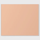 Schlicht blass orange Aprikose Ice Geschenkpapier (Flach)