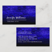 Schlicht Blue Beruflich Business Card Visitenkarte (Vorne/Hinten)
