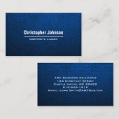 Schlicht Blue Modern Berufliche Visitenkarte (Vorne/Hinten)