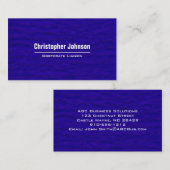 Schlicht Blue Modern Berufliche Visitenkarten Visitenkarte (Vorne/Hinten)