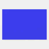 Schlicht Bluebonnet Hue Picton Blue Shades 3 Tones Geschenkpapier Set (Vorderseite)