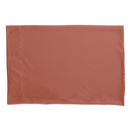 Schlicht-Brick-Rot-Pillowcase Kissenbezug (Vorderseite)