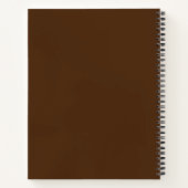 Schlicht-Brown-Notebook Notizblock (Rückseite)