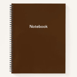 Schlicht-Brown-Notebook Notizblock