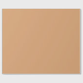 Schlicht Buff Tan Color Shade Tone Geschenkpapier (Flach)