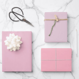 Schlicht Cameo Queen Sakura Pink Shades 3 Tones Geschenkpapier Set