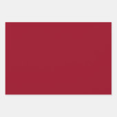 Schlicht Carmine Redwood Brick Red Shades 3 Tones Geschenkpapier Set (Vorderseite 3)