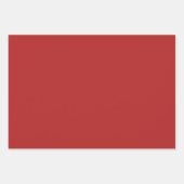 Schlicht Carmine Redwood Brick Red Shades 3 Tones Geschenkpapier Set (Vorderseite)
