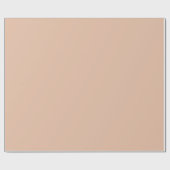 Schlicht Cashmere beige in fester Farbe Geschenkpapier (Flach)
