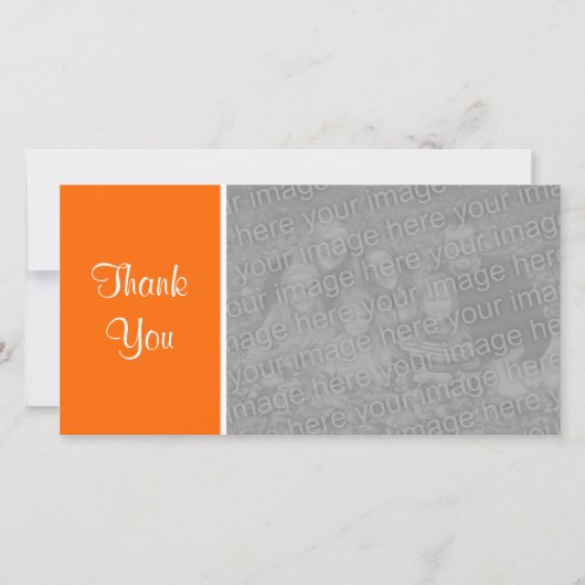 Schlicht Color II - Danke - Orange (Vorderseite)