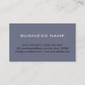 Schlicht Coral & Gray Elegante Beruflich Moderne Visitenkarte (Rückseite)