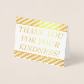 Schlicht: "DANKE EUCH FÜR IHRE KINDHEIT!" Karte (Vorderseite)