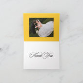 Schlicht Dankeschön-Karten, Hochzeitsmonogramm Dankeskarte (Innenseite)