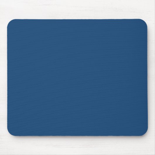 Schlicht dunkelblaue Winternachtshäuschen in Farb Mousepad (Vorne)