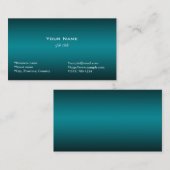 schlicht, einfach, dunkelblau leuchtend visitenkarte (Vorne/Hinten)