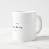 Schlicht Einfach klassisch Minimalistisch Jumbo-Tasse (Vorderseite Rechts)