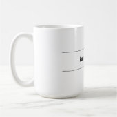 Schlicht Einfach klassisch Minimalistisch Kaffeetasse (Links)