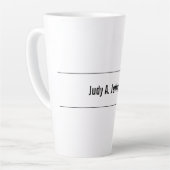 Schlicht Einfach klassisch Minimalistisch Milchtasse (Linke Ecke)