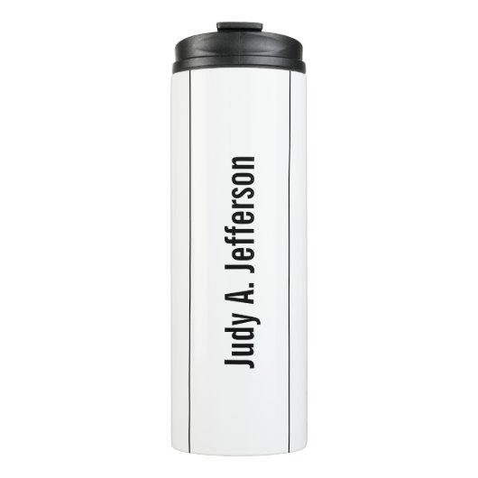 Schlicht Einfach klassisch Minimalistisch Thermosbecher (Vorderseite)