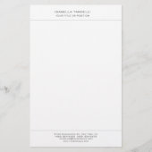 Schlicht Einfach Minimalistisch modern Beruflich Briefpapier (Vorderseite)