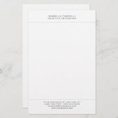 Schlicht Einfach Minimalistisch modern Beruflich Briefpapier (Vorne/Hinten)