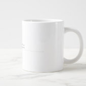 Schlicht Einfach Minimalistisch modern Beruflich Jumbo-Tasse (Rechts)
