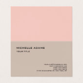 Schlicht einfache Berufliche Moderne Visitenkarten (Außenseite Aufgefaltet)