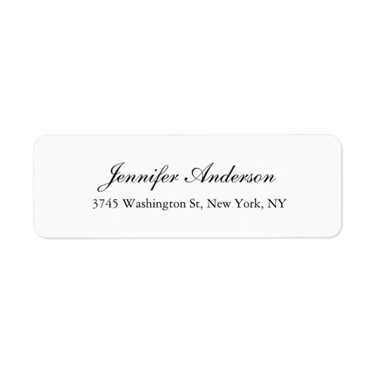 Schlicht Einfache Elegante Klassische Kalligraphie (Vorne)