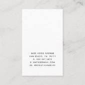 Schlicht Einfache Grafikkarte für Ihr Logo Visitenkarte (Rückseite)