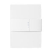 Schlicht | Einfache Minimalistische Hochzeit Einladungsbanderole (Rückseitenbeispiel)