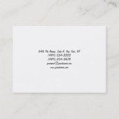 Schlicht Einfache Schwarz-weiße Handschrift Minima Visitenkarte (Rückseite)