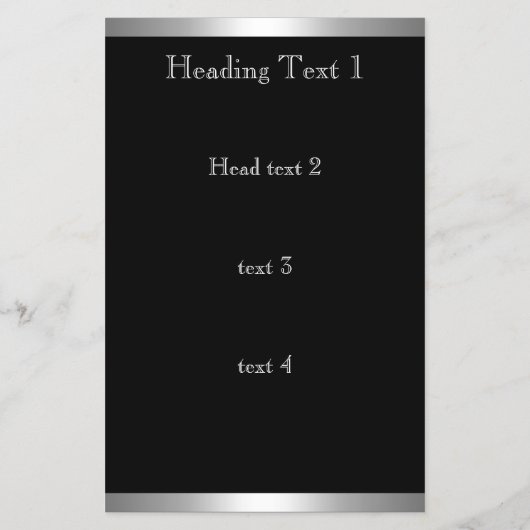 Schlicht Einfache Silber Schwarz-weiß Monogram 4D3 Flyer (Hinten)