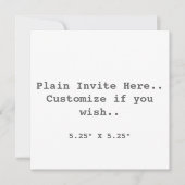 Schlicht einladen.. einladung (Vorderseite)