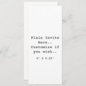 Schlicht einladen.. einladung (Vorne/Hinten)