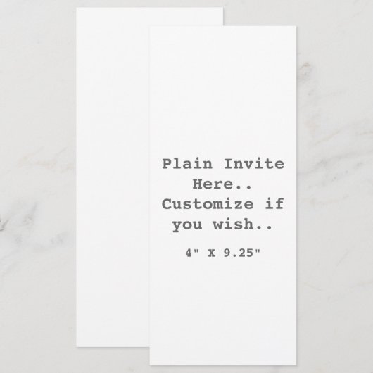 Schlicht einladen.. einladung (Vorne/Hinten)