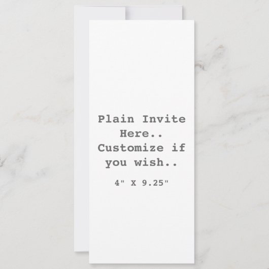 Schlicht einladen.. einladung (Vorderseite)