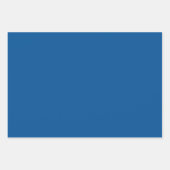 Schlicht Electric Royal Midnight Blue Shades 3 Ton Geschenkpapier Set (Vorderseite)