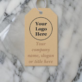 Schlicht, elegant braun geschenkanhänger