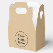 Schlicht, elegant braun geschenkschachtel (Geöffnet)