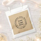 Schlicht, elegant braun geschenktütchen (Ausgeschnitten)